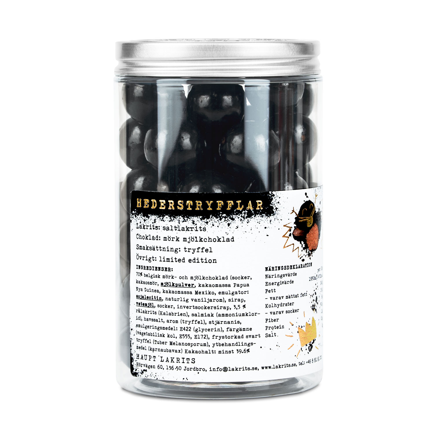 Hederstryfflar - Salziges Lakritz mit Milchschokolde mit Trüffel-Aroma (250g) – Bild 3