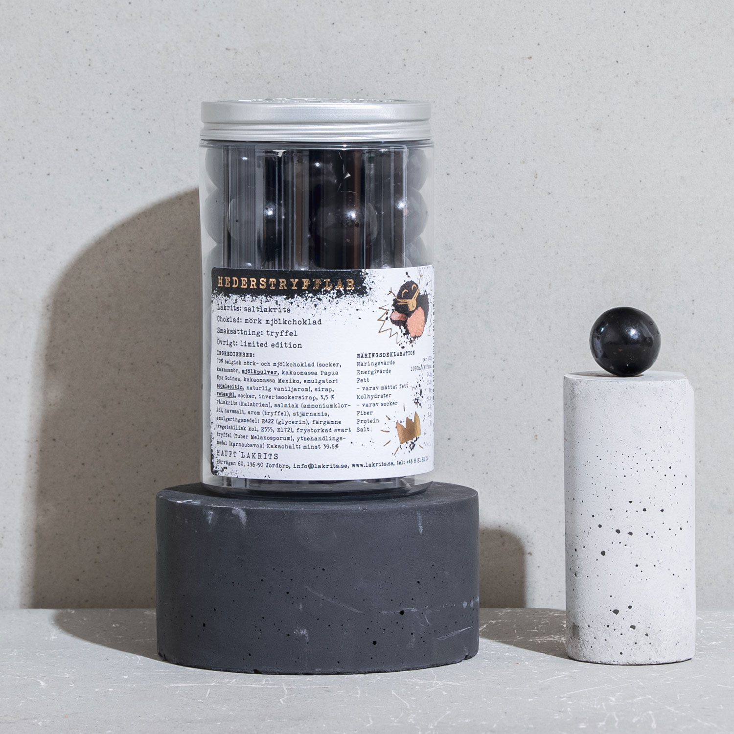 Hederstryfflar - Salziges Lakritz mit Milchschokolde mit Trüffel-Aroma (250g) – Bild 2