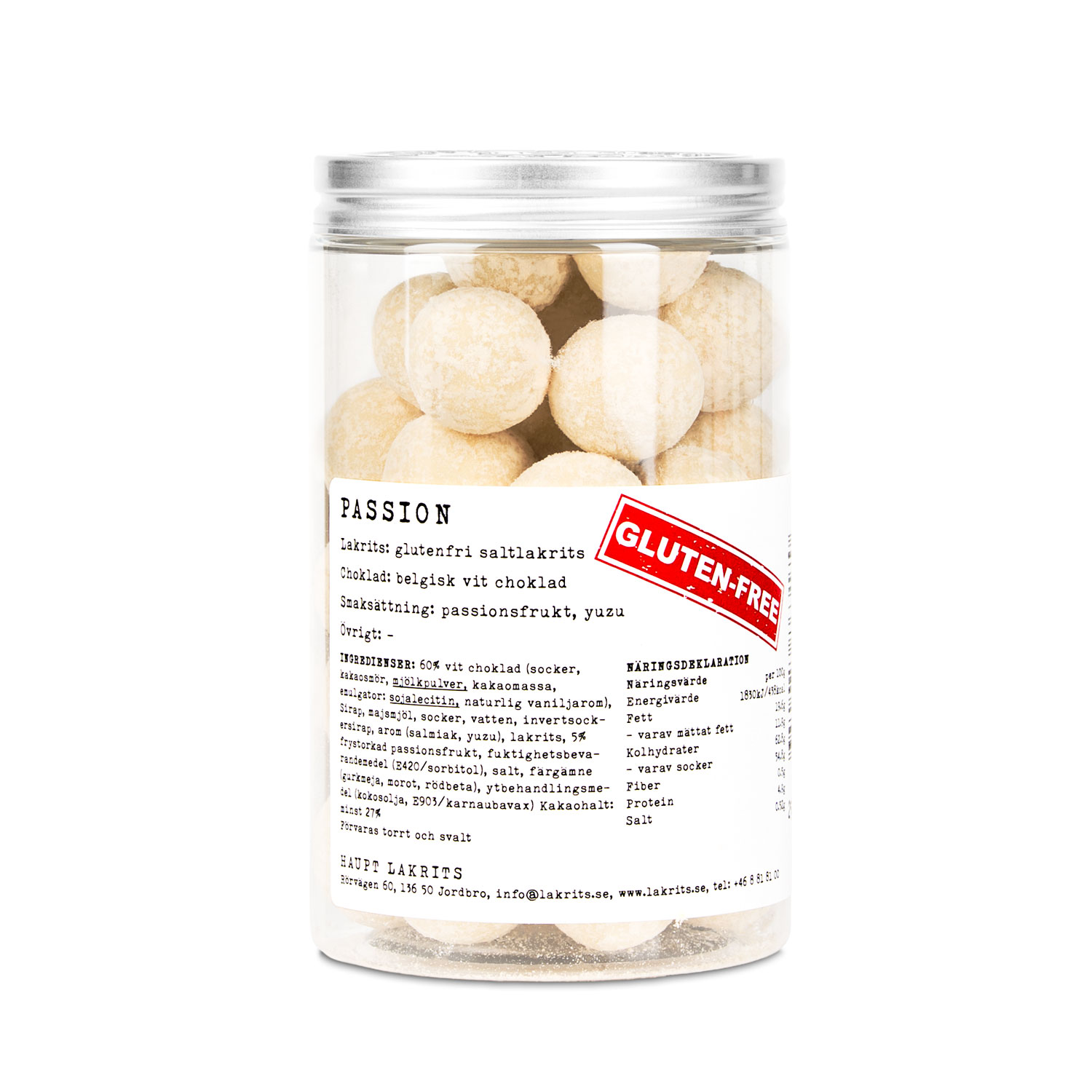 Passion - salziges Lakritz mit weißer Schokolade und Passionsfrucht - glutenfrei (250g) – Bild 2